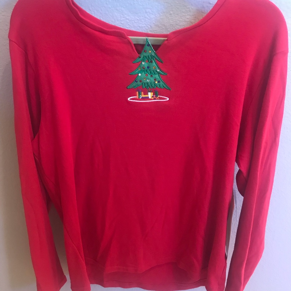 Adorable Nee Christmas Tree Top Sz XL